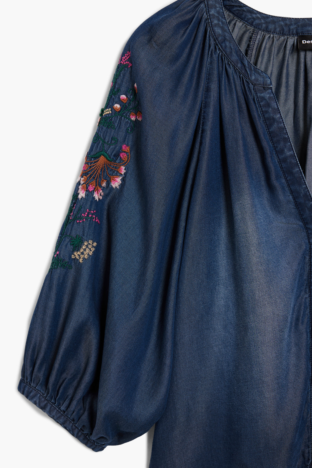 Desigual Embroidered balloon blouse