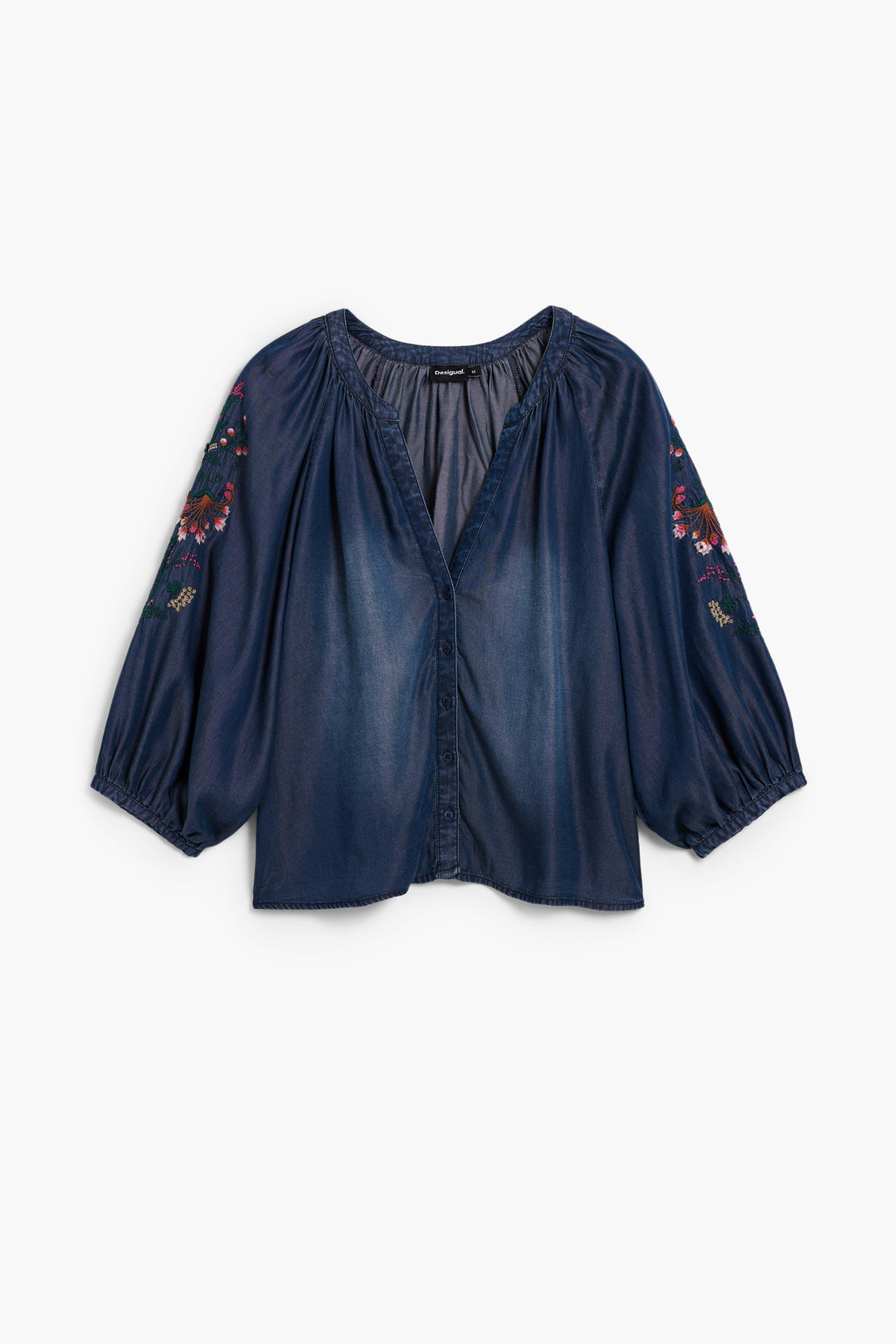 Desigual Embroidered balloon blouse