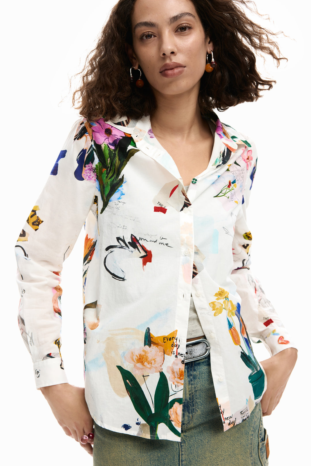 Desigual flowers collage Shirt