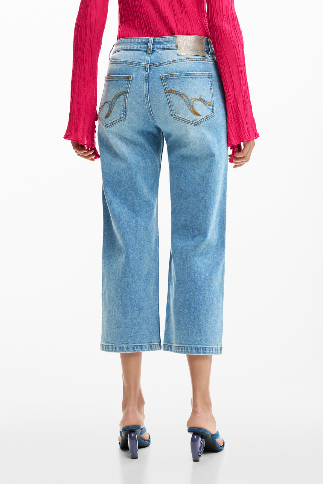 Desigual Crochet Patch Denim