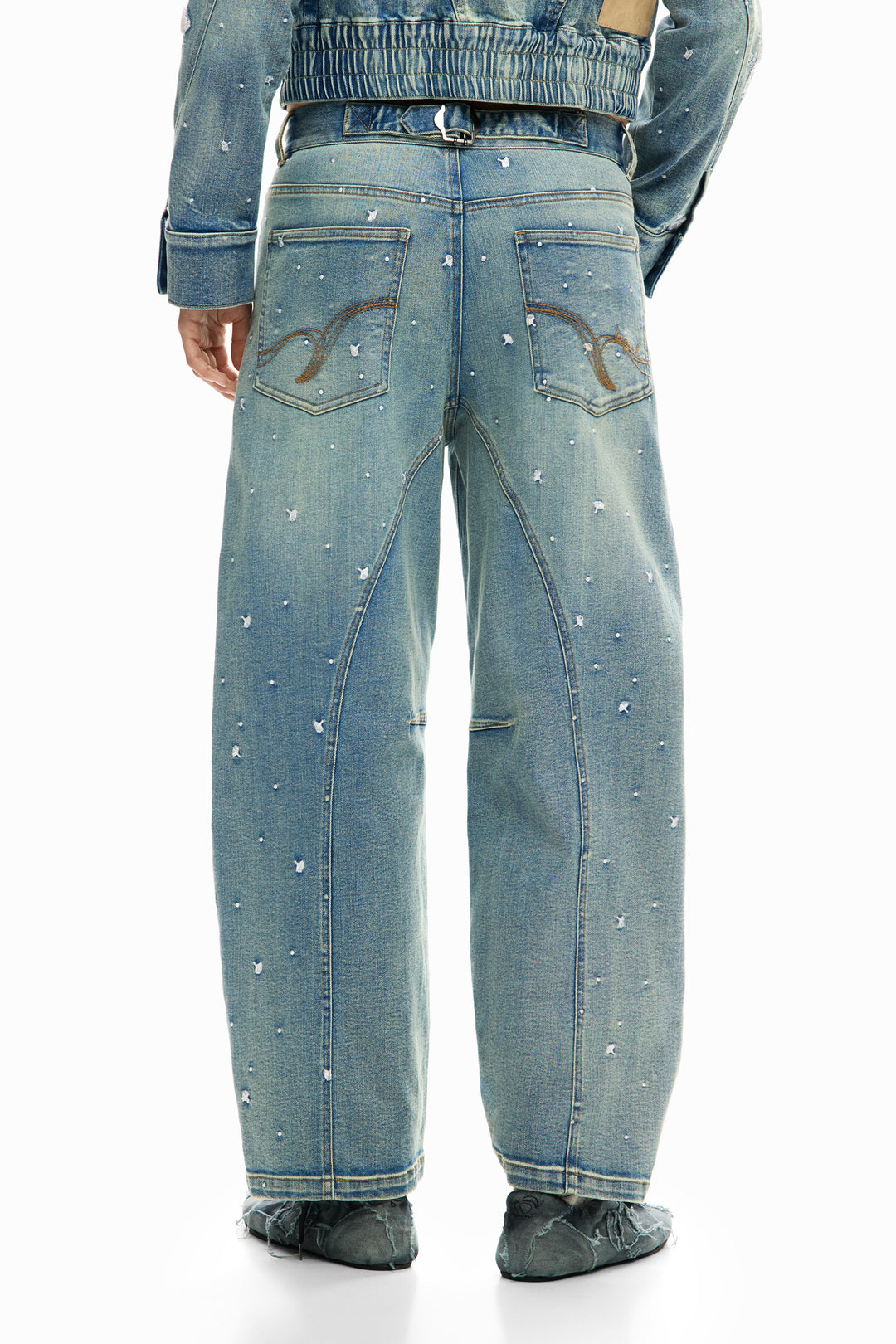 Desigual Embroidered jeans