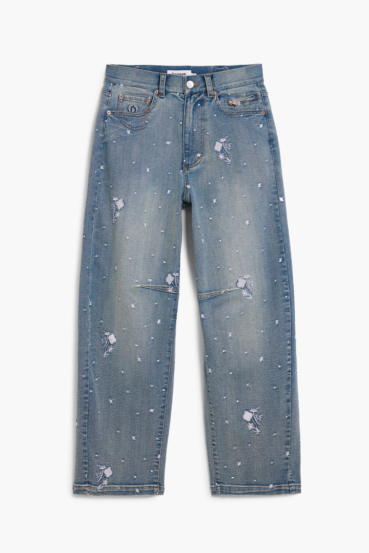Desigual Embroidered jeans