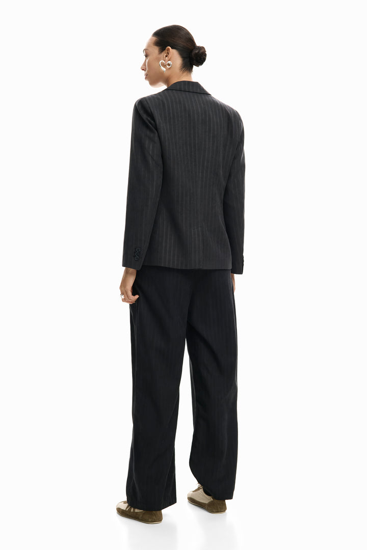 Desigual Striped patch blazer