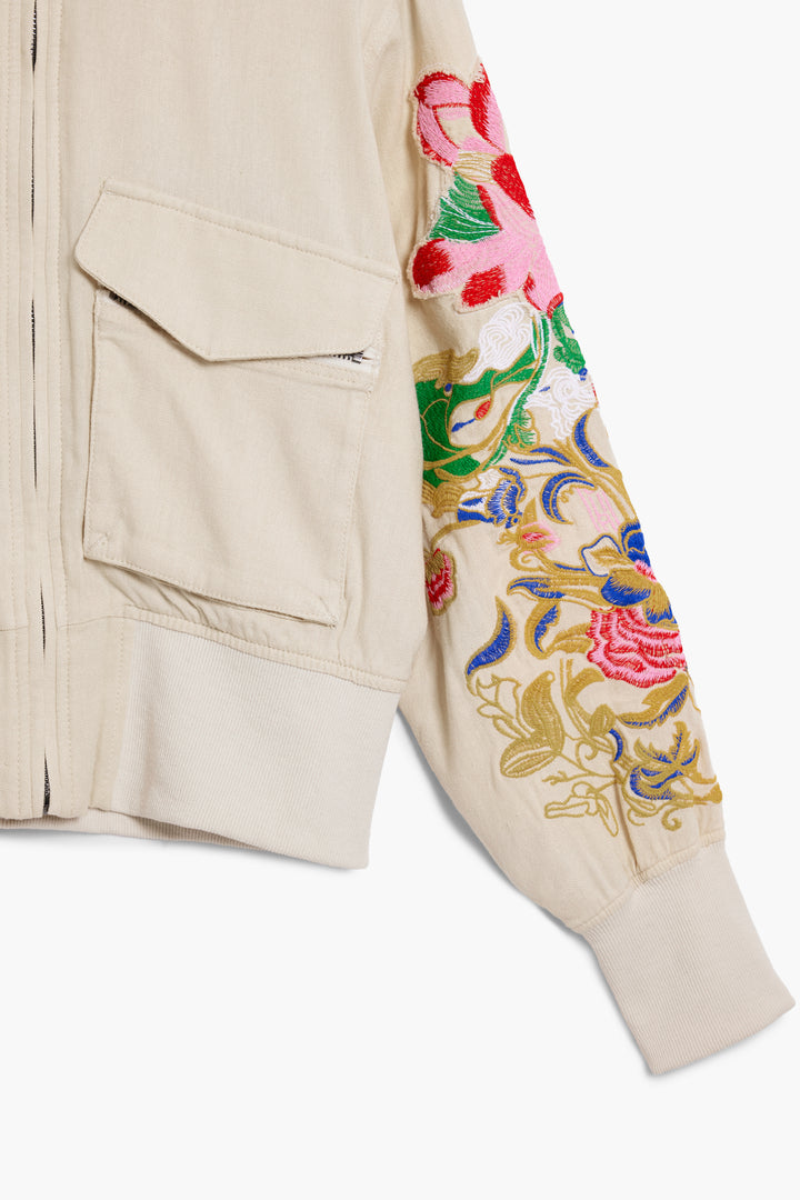 Desigual Floral patch jacket