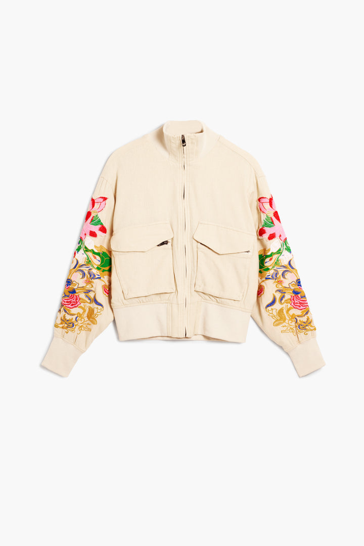 Desigual Floral patch jacket