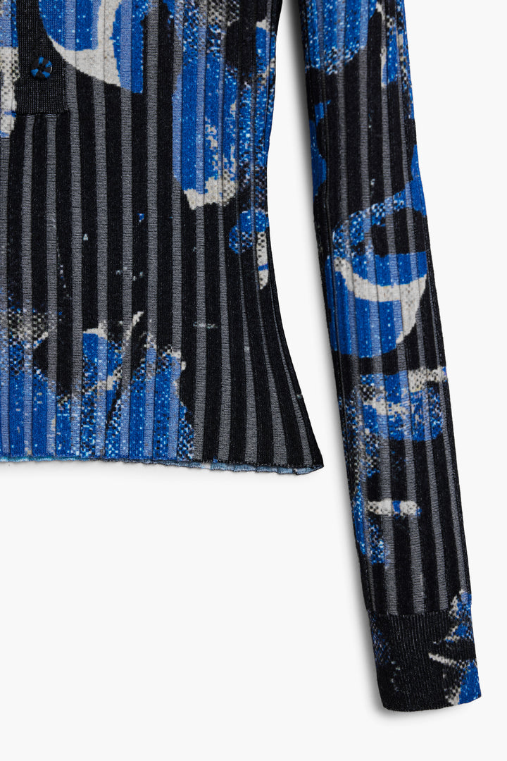 Desigual Fine Floral-Texture Sweater