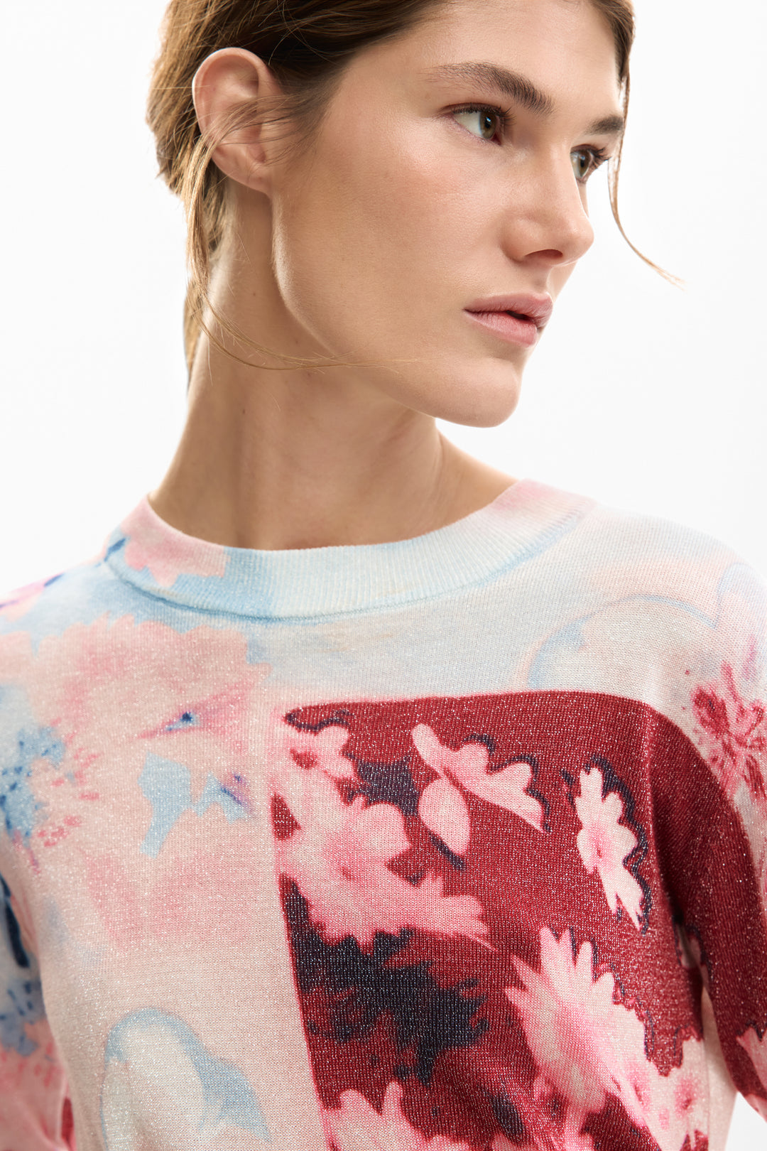 Desigual Fine knit collage sweater