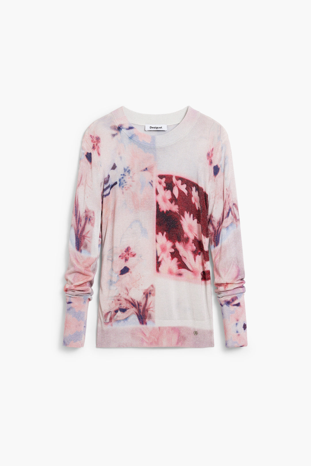 Desigual Fine knit collage sweater