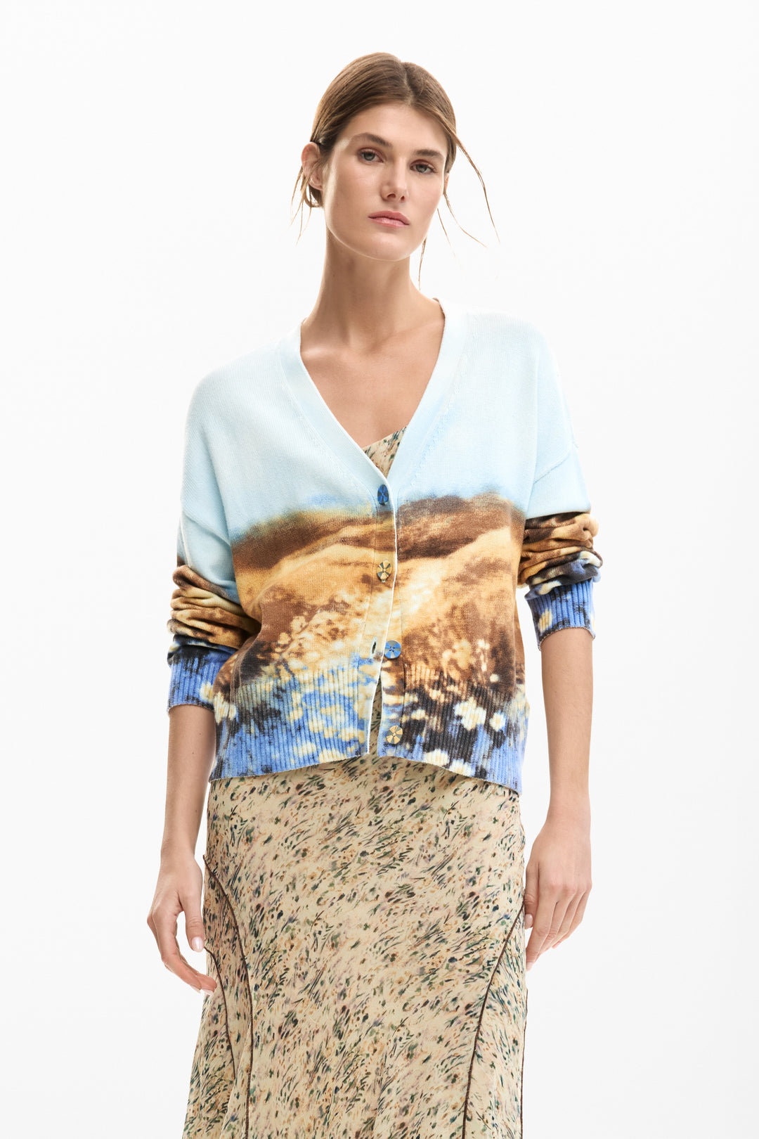 Desigual Landscape Cardigan