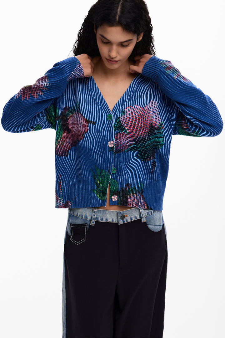 Desigual Floral cardigan