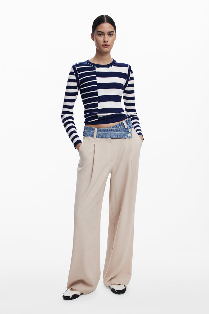 Desigual Rib Striped Sweater
