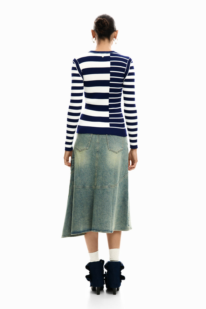 Desigual Rib Striped Sweater