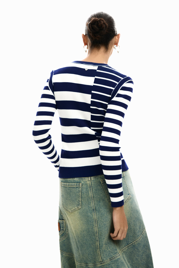 Desigual Rib Striped Sweater