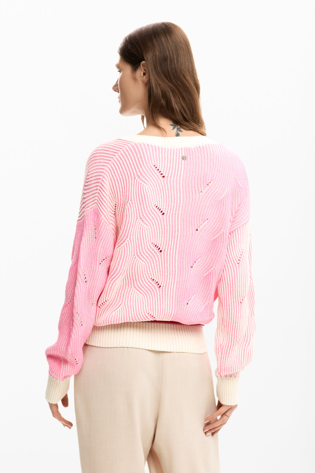 Desigual Two-tone knitted sweater