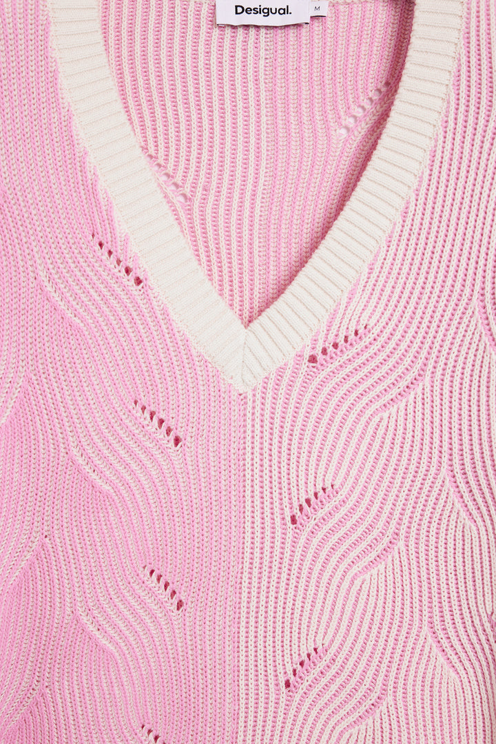 Desigual Two-tone knitted sweater