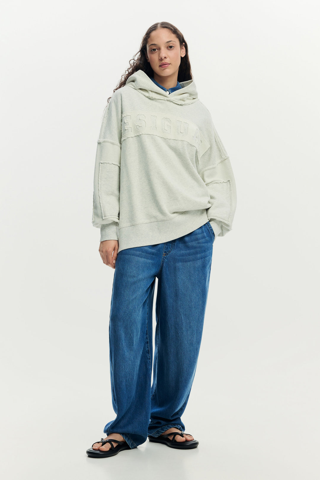 Desigual Oversized hooded sweatshirt