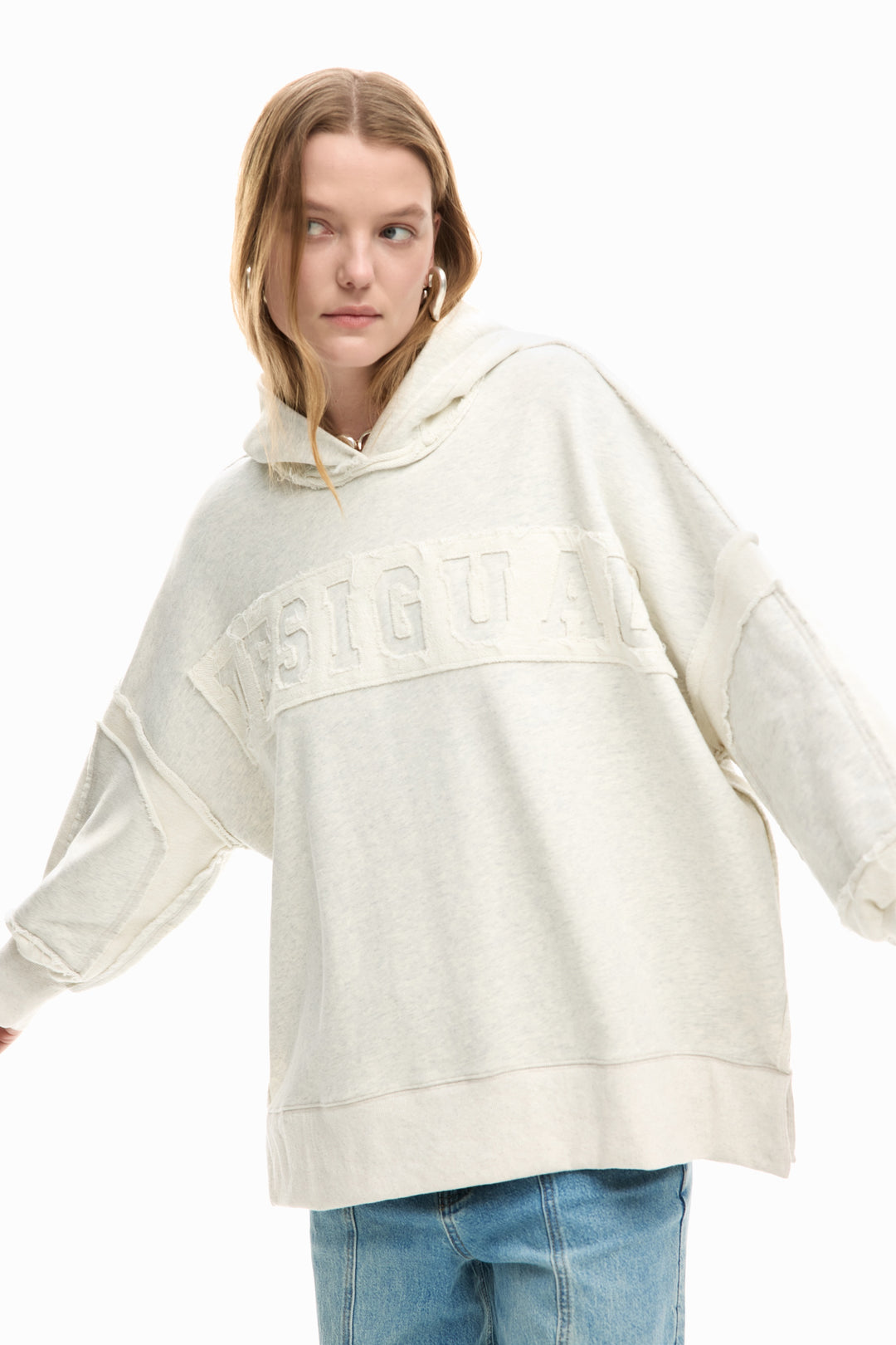 Desigual Oversized hooded sweatshirt