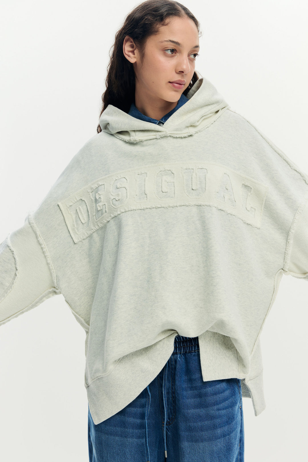 Desigual Oversized hooded sweatshirt