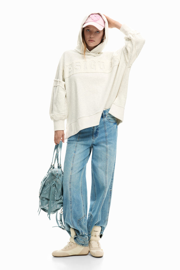 Desigual Oversized hooded sweatshirt