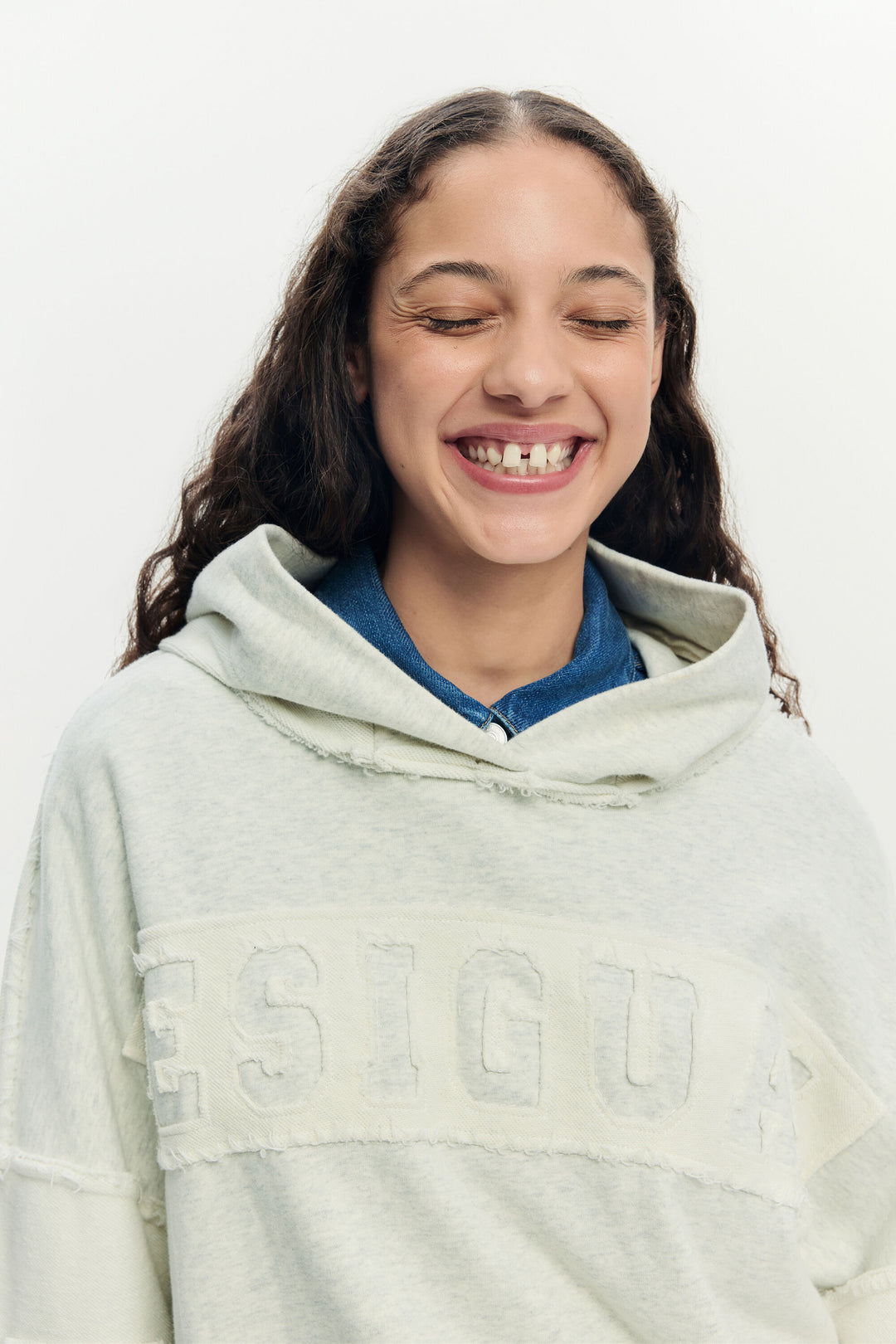 Desigual Oversized hooded sweatshirt