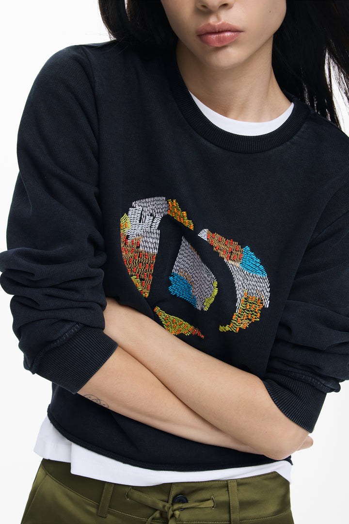 Desigual embroidered heart Sweatshirt