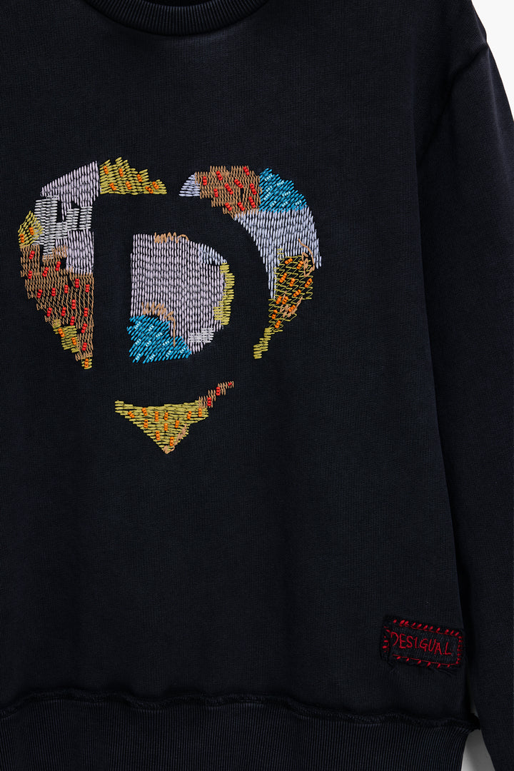Desigual embroidered heart Sweatshirt