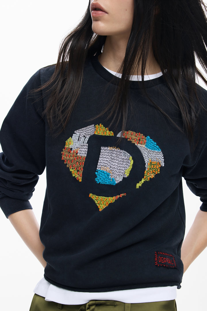 Desigual embroidered heart Sweatshirt