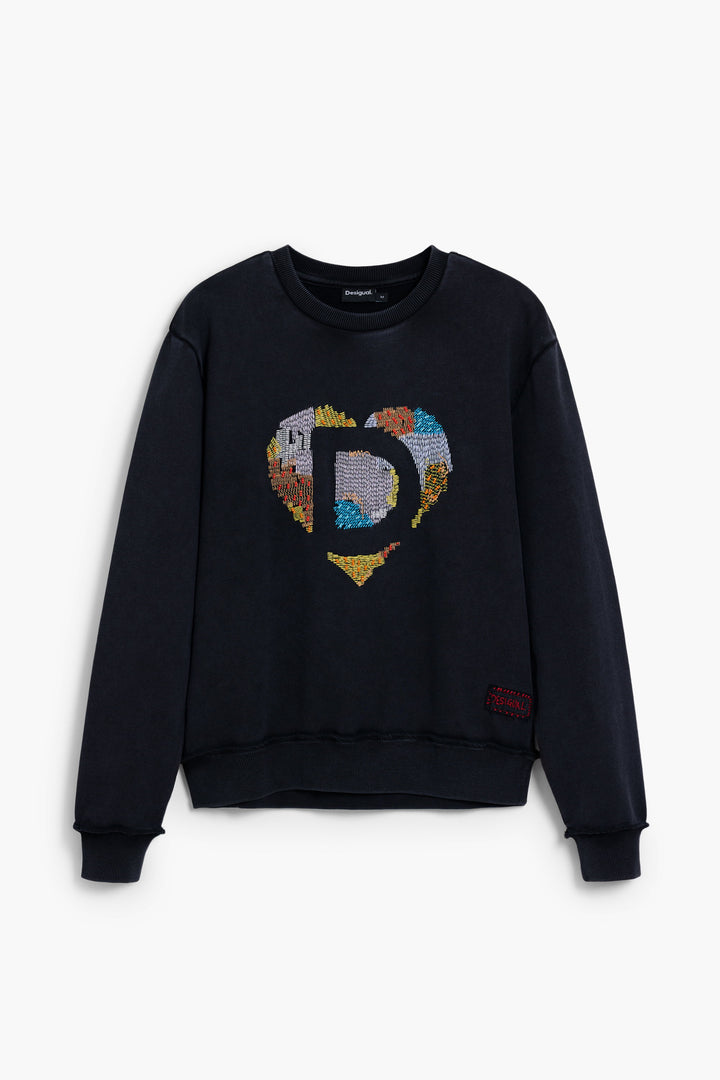 Desigual embroidered heart Sweatshirt