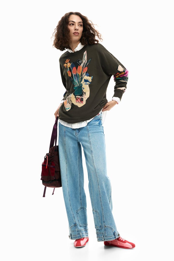 Desigual collage drawing Sweatshirt