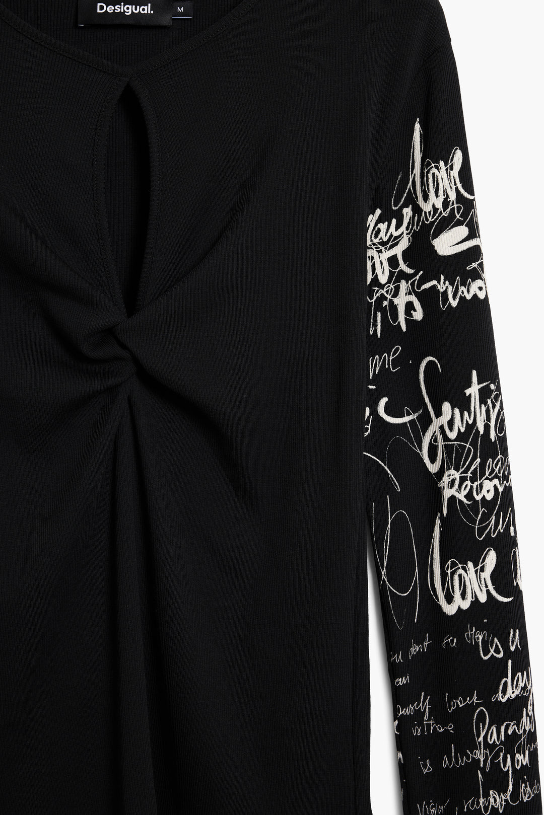 Desigual Key hole lettering Top
