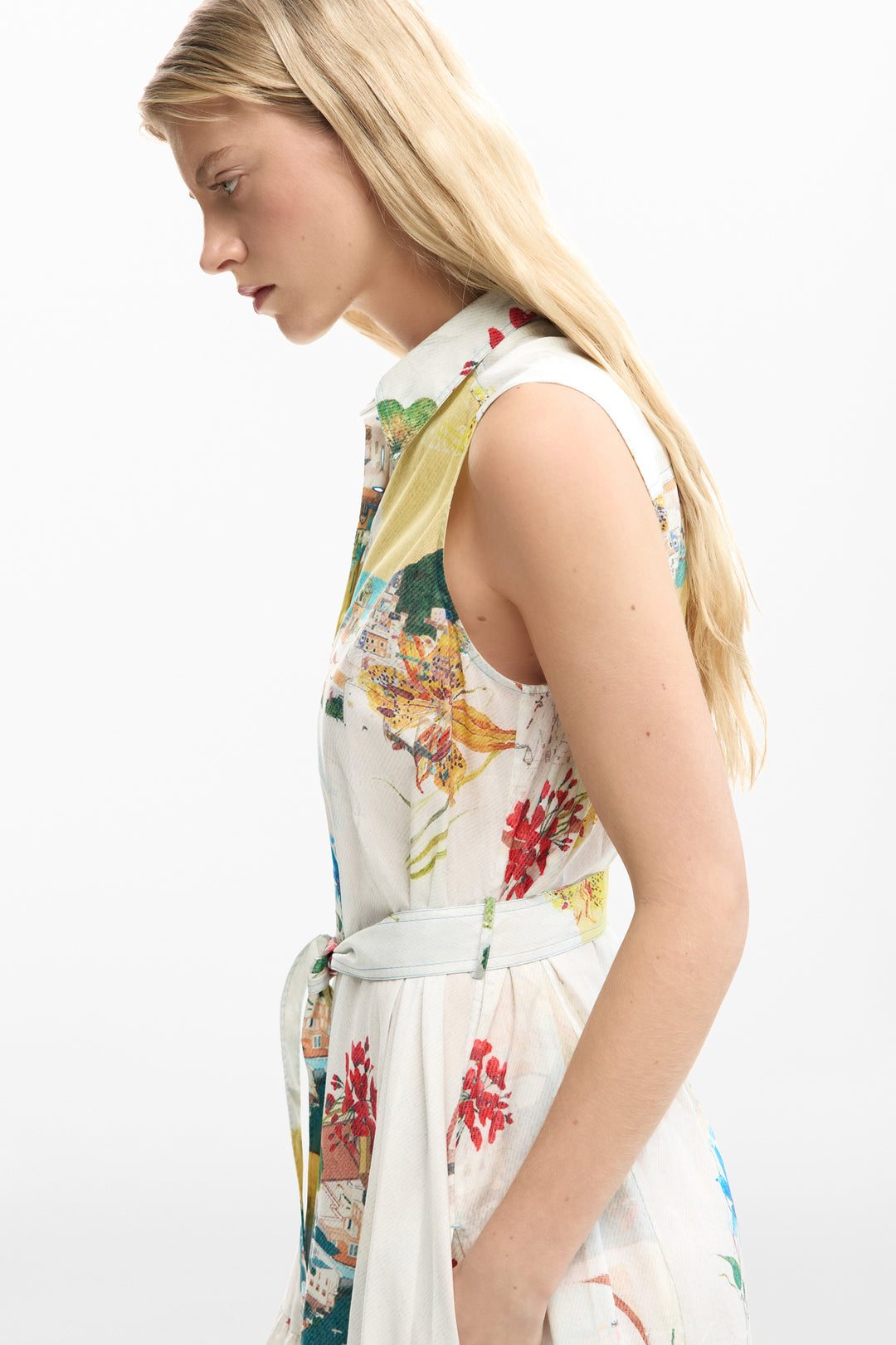 Desigual postcards Shirt dress
