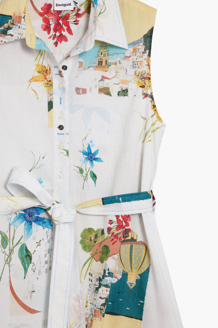 Desigual postcards Shirt dress
