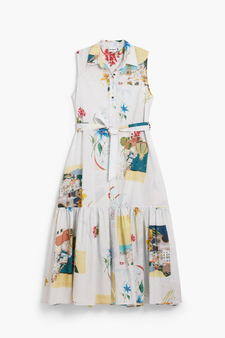 Desigual postcards Shirt dress