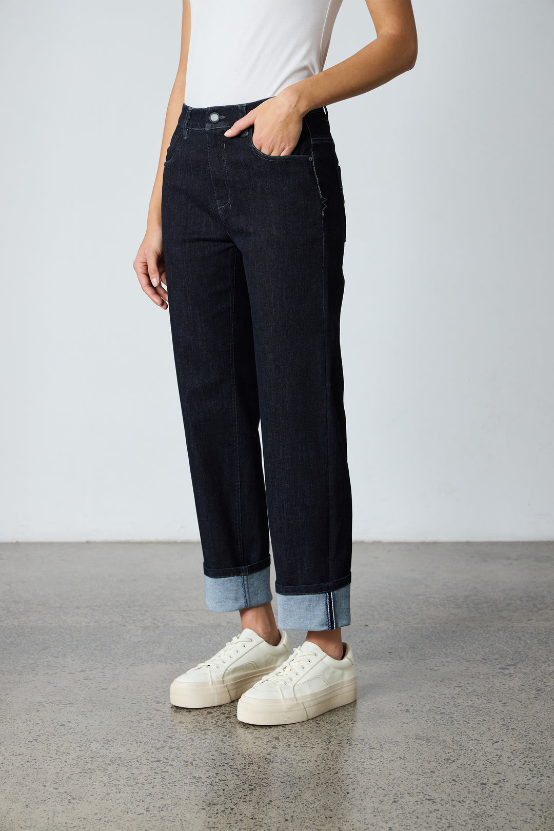 Lania Legal Wide Jean - Midnight