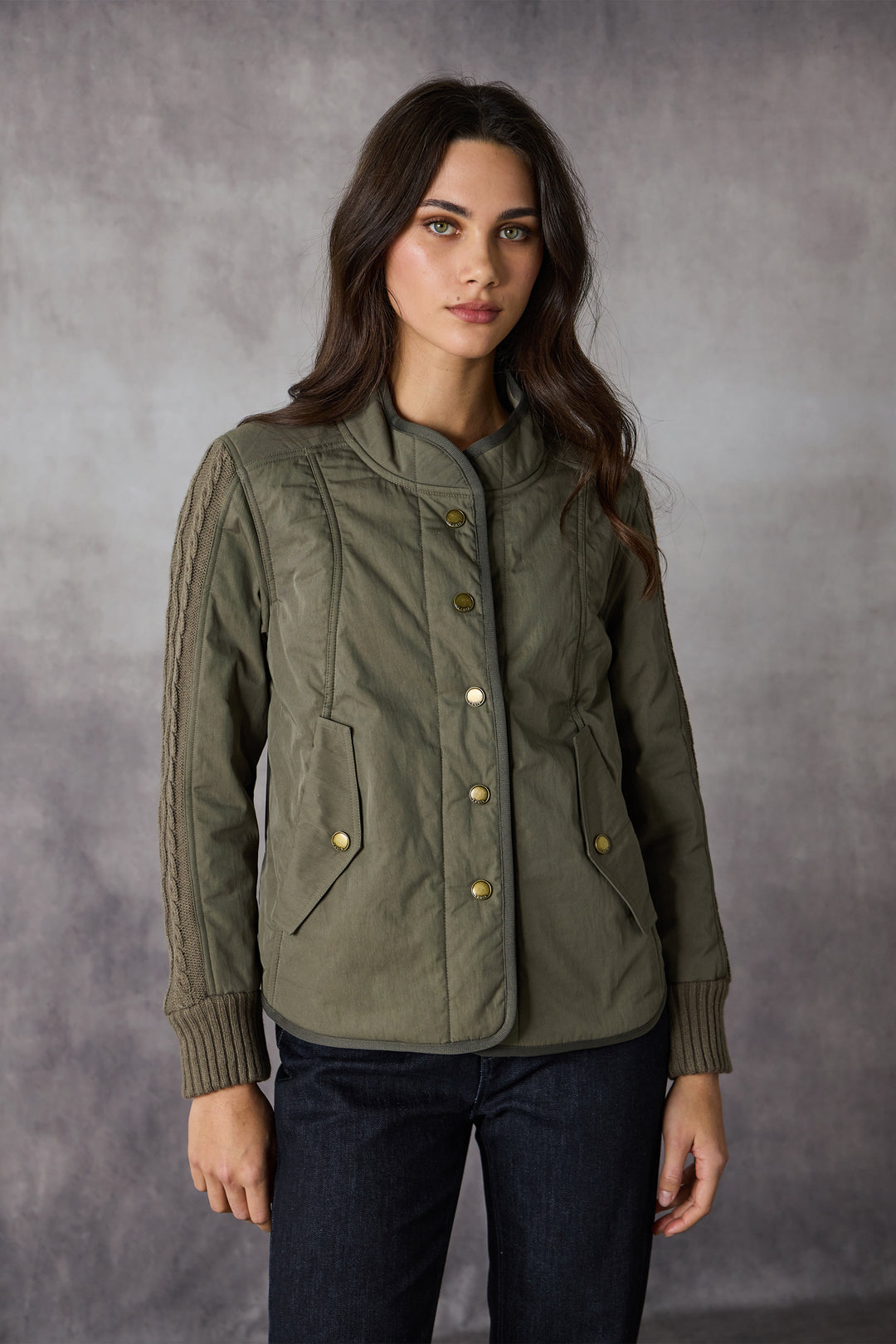 Lania Cable Jacket - Khaki