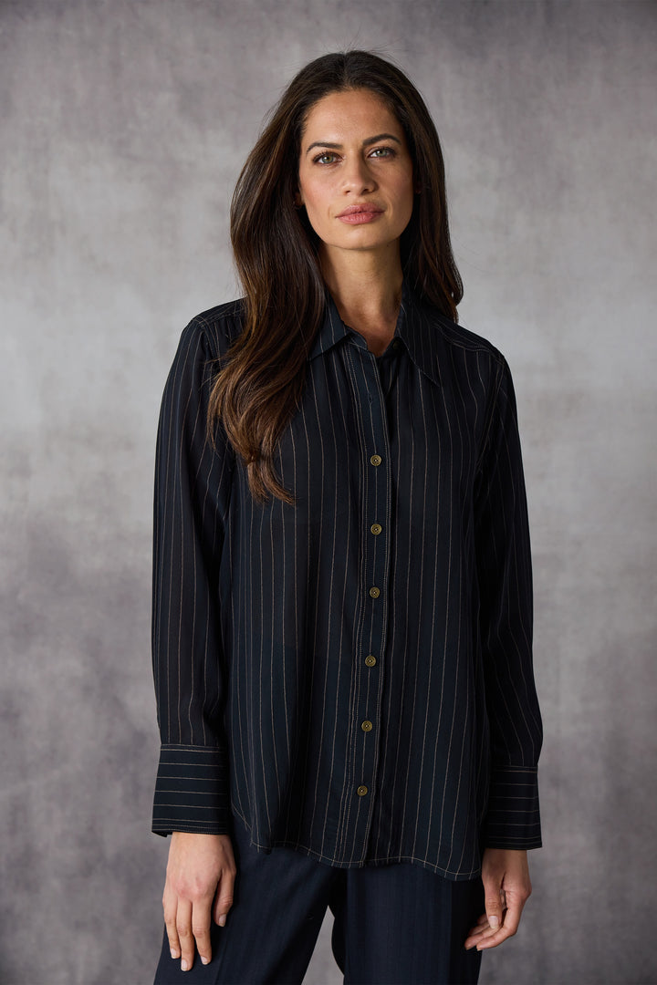Lania Paris Shirt - Midnight/Clay