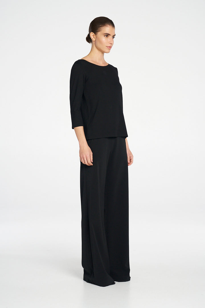 Mela Purdie Relaxed Boat Neck - BLK