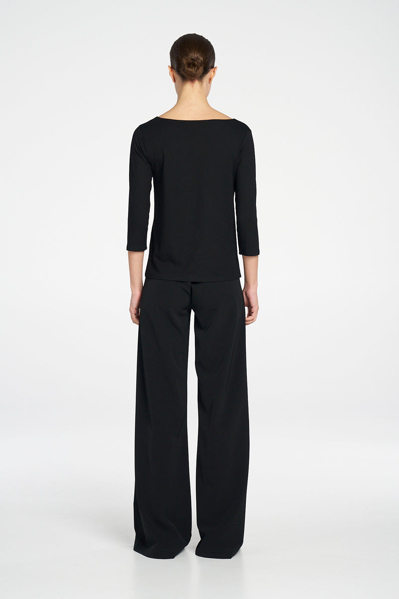 Mela Purdie Relaxed Boat Neck - BLK