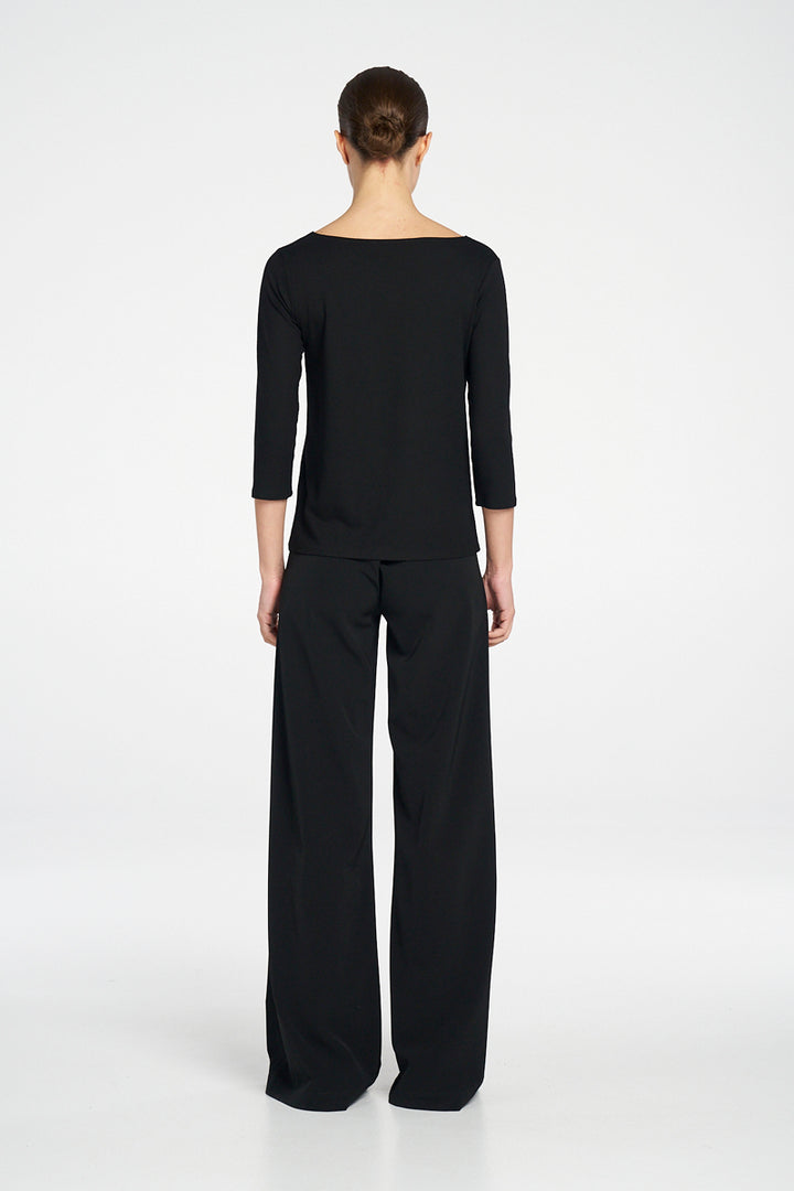 Mela Purdie Relaxed Boat Neck - BLK