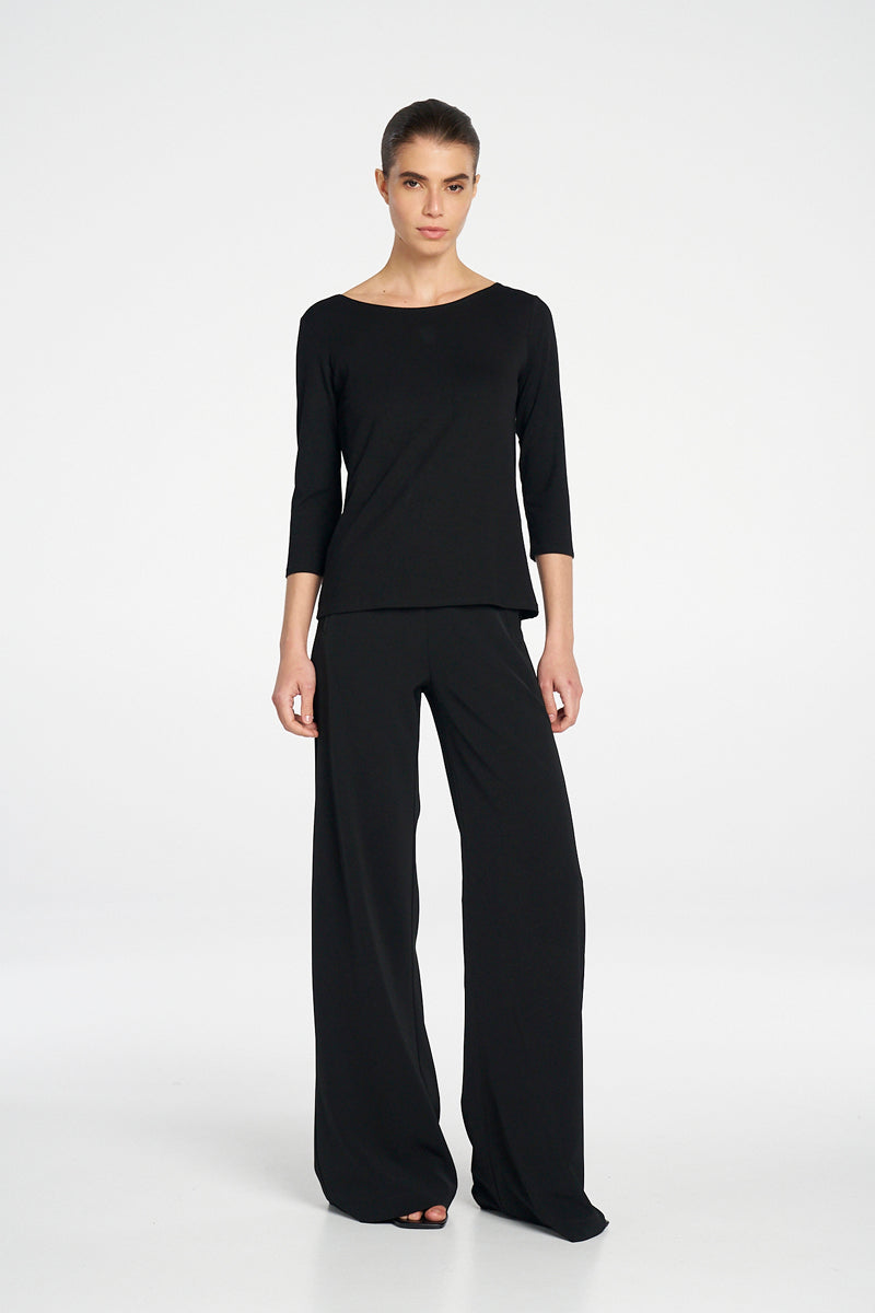 Mela Purdie Relaxed Boat Neck - BLK