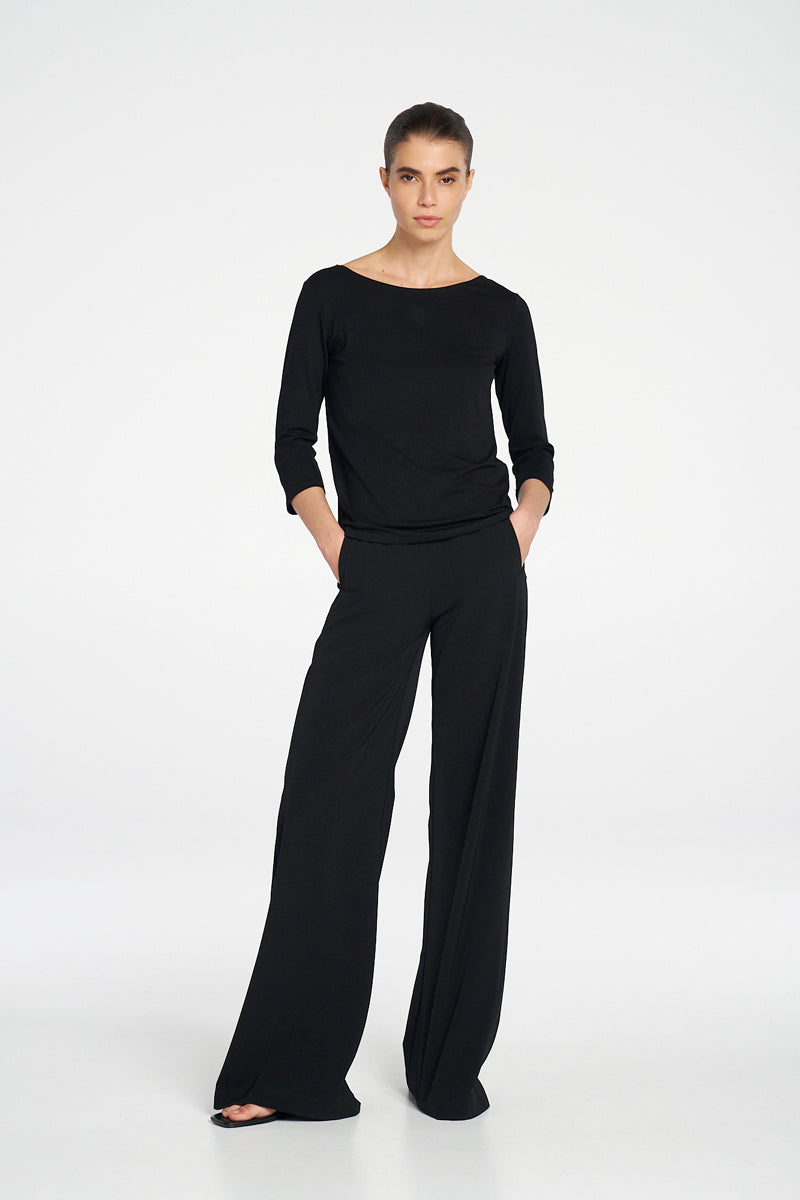 Mela Purdie Relaxed Boat Neck - BLK