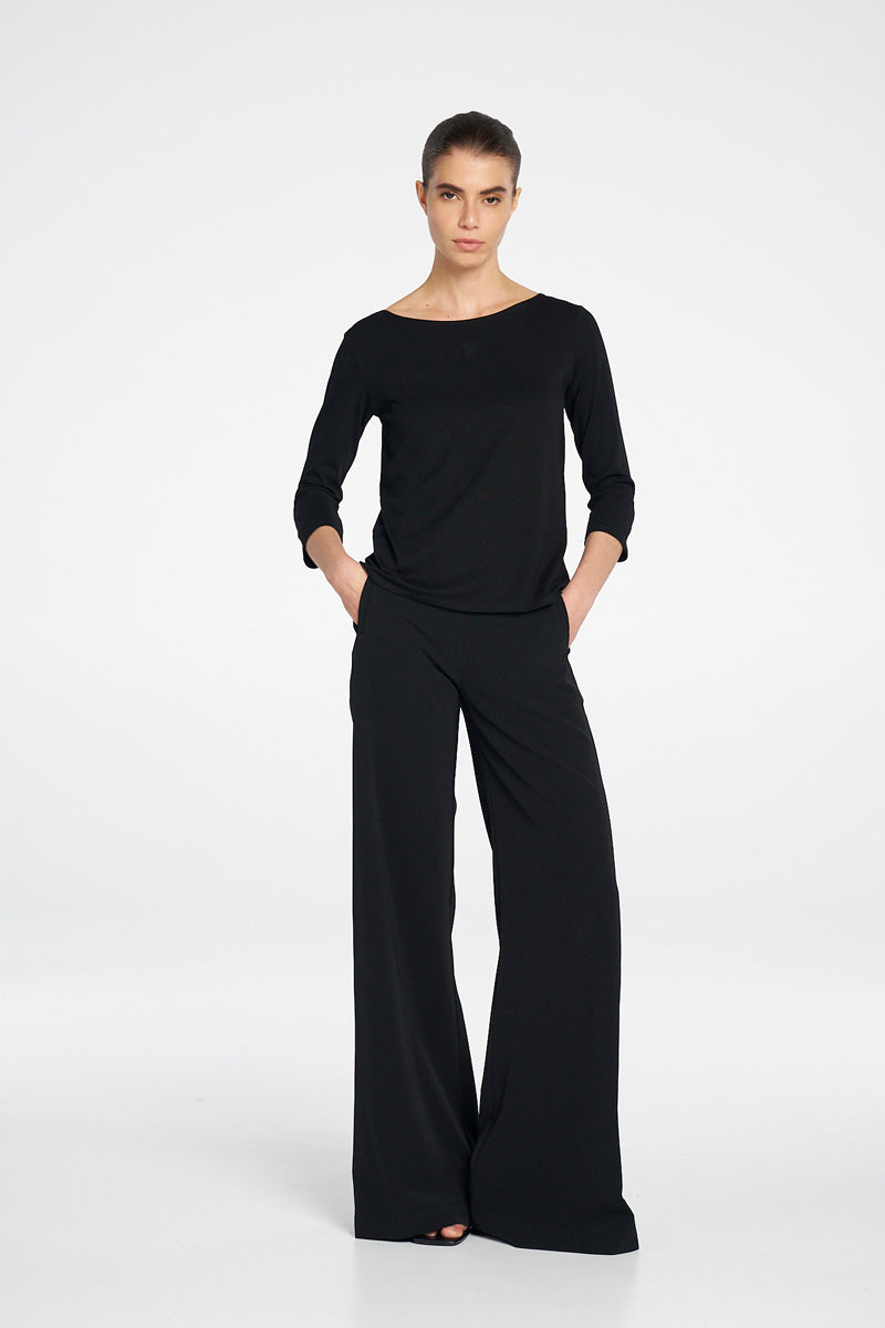 Mela Purdie Relaxed Boat Neck - BLK