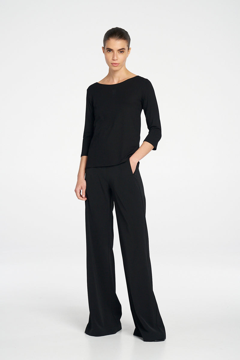 Mela Purdie Relaxed Boat Neck - BLK