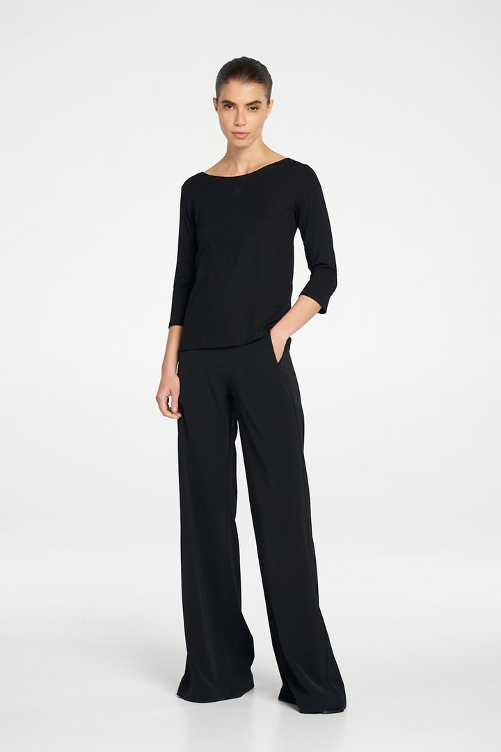 Mela Purdie Relaxed Boat Neck - BLK