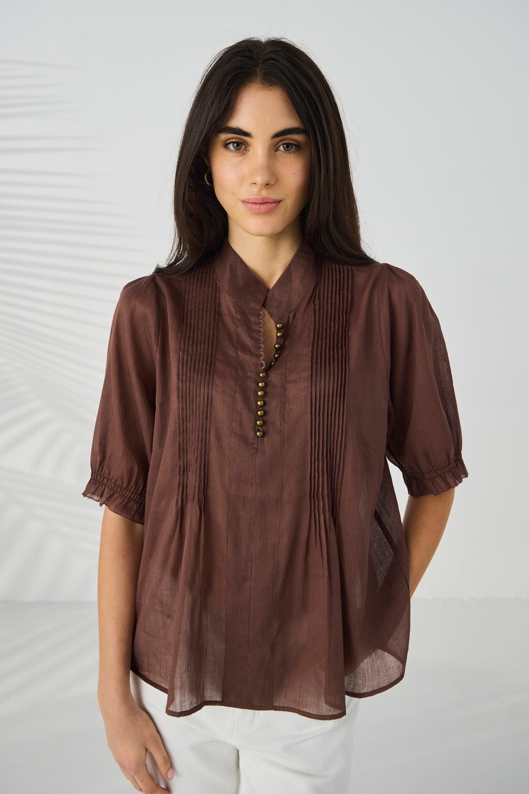 Lania Pier Shirt - Choc