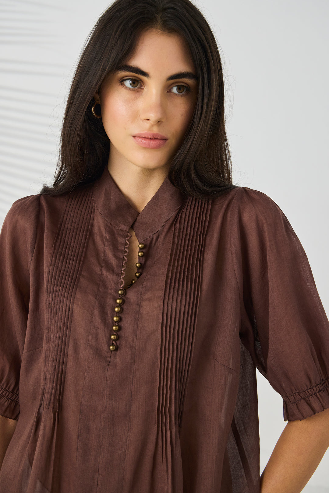 Lania Pier Shirt - Choc