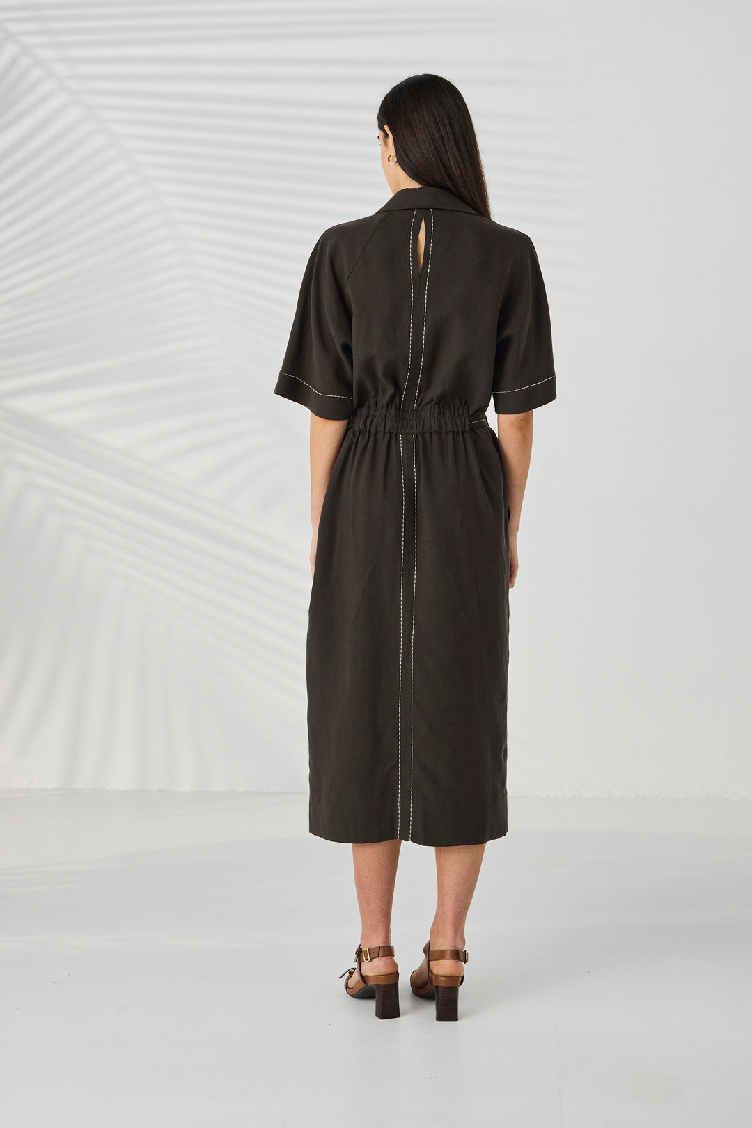Lania Court Dress - Choc