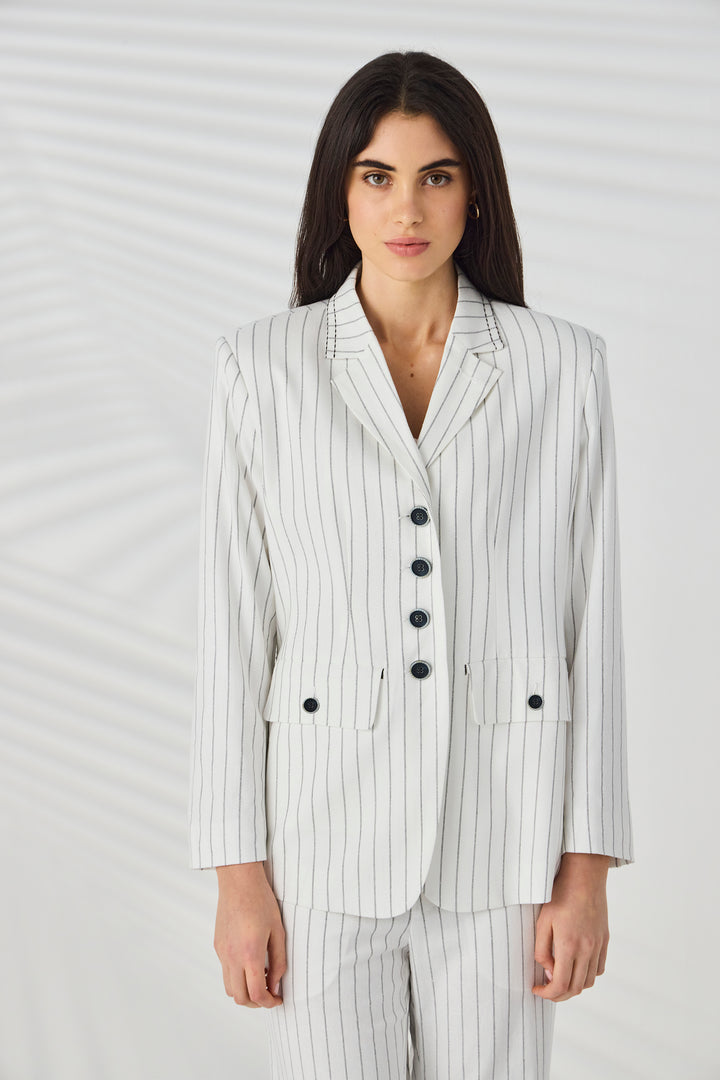 Lania Director Jacket - Wht