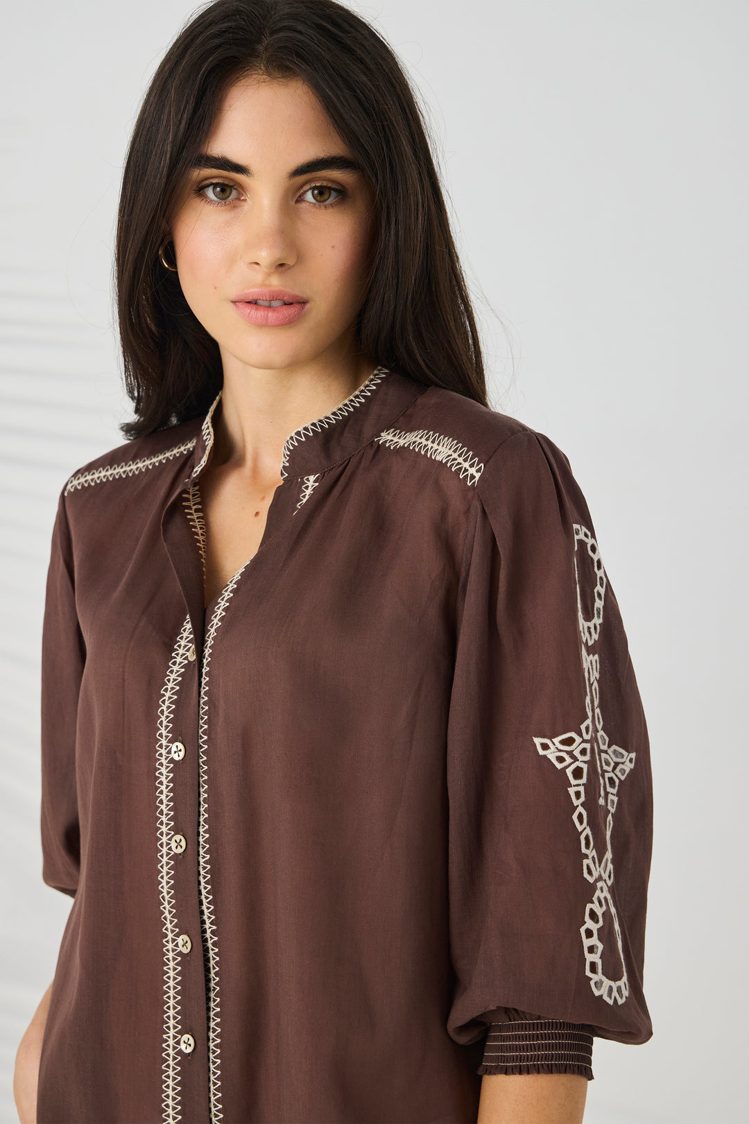 Lania Chloe Shirt - Cocoa