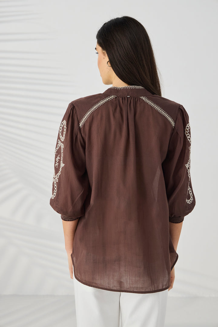 Lania Chloe Shirt - Cocoa